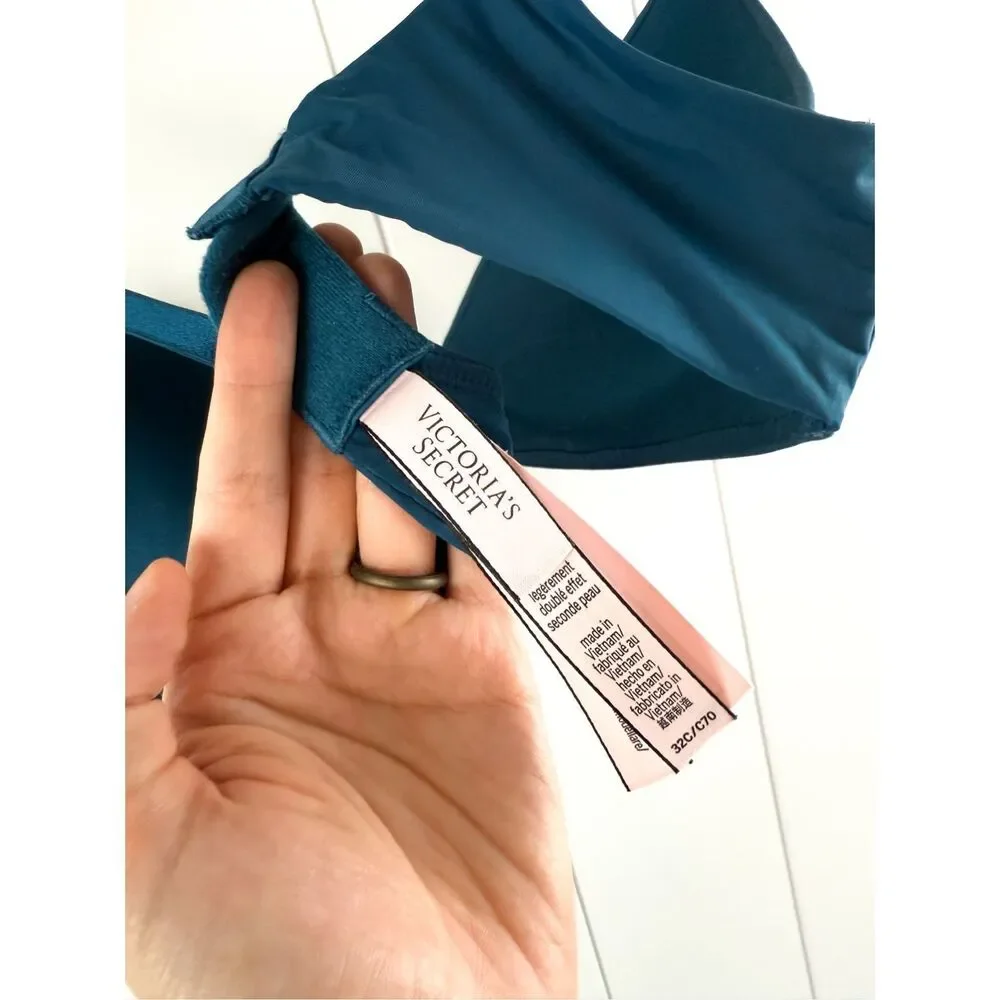 VS Victoria's Secret Women's T-Shirt Lightly‎ Lined Padded Wireless Bra Size 32C